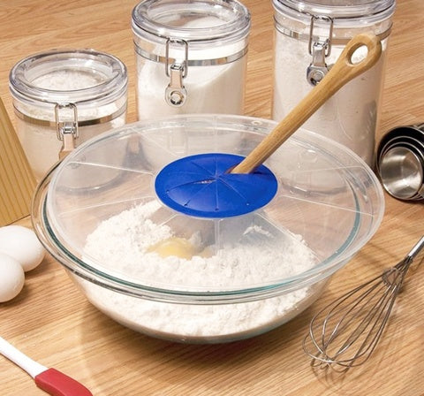 Plastic Eggs Mixer Anti Splash Lid Gadget for Egg Beater Bowl Cover Paste Cake Baking Tool Kitchen Cooking Accessories Supplies sariiholidaycouture