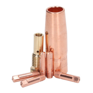 MIG Welding Gun Accessory Flux Core Gasless 0.9mm 0.035in Brass Nozzle Tips Kit Equipment for Century FC90 80GL sariiholidaycouture