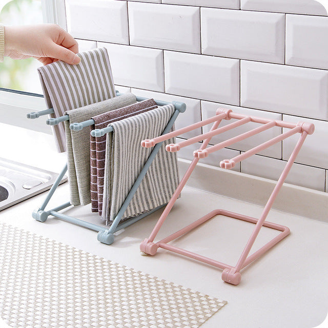 Foldable Dishcloth Shelf Kitchen Accessories Gadget Organizer sariiholidaycouture
