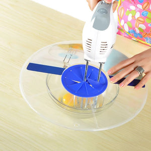 Plastic Eggs Mixer Anti Splash Lid Gadget for Egg Beater Bowl Cover Paste Cake Baking Tool Kitchen Cooking Accessories Supplies sariiholidaycouture
