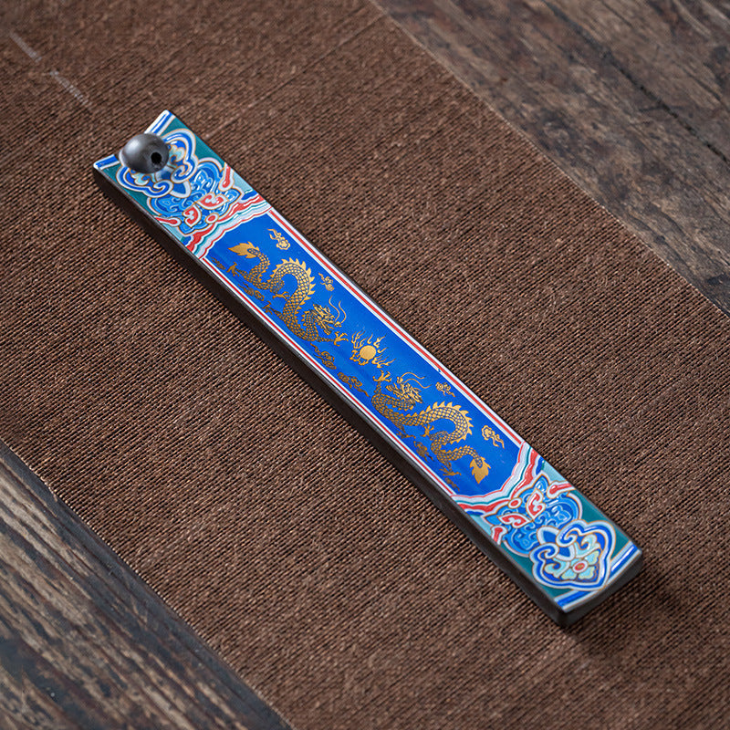 Enamel Wire Incense Burner Incense Insert Ornaments Ceramic Creative Tea Ceremony Enshrines Antique Lying Incense Burner Household Cloisonne Sandalwood Incense Burner sariiholidaycouture