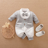 Long-sleeves Gentleman's Romper  Baby Clothes sariiholidaycouture