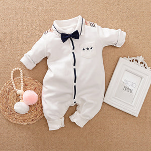 Long-sleeves Gentleman's Romper  Baby Clothes sariiholidaycouture