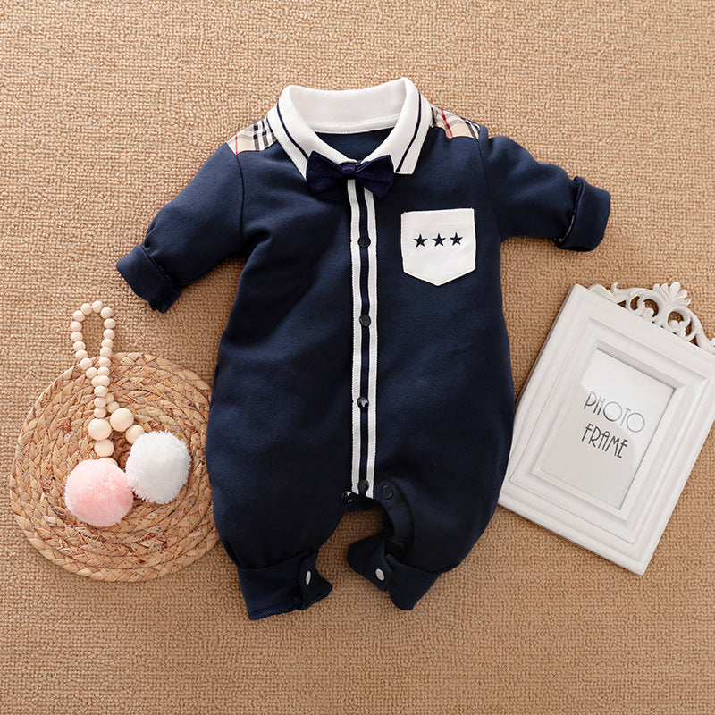 Long-sleeves Gentleman's Romper  Baby Clothes sariiholidaycouture