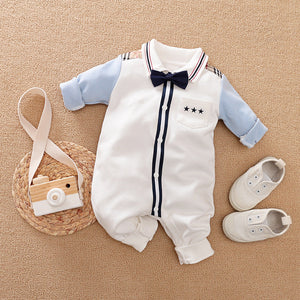 Long-sleeves Gentleman's Romper  Baby Clothes sariiholidaycouture