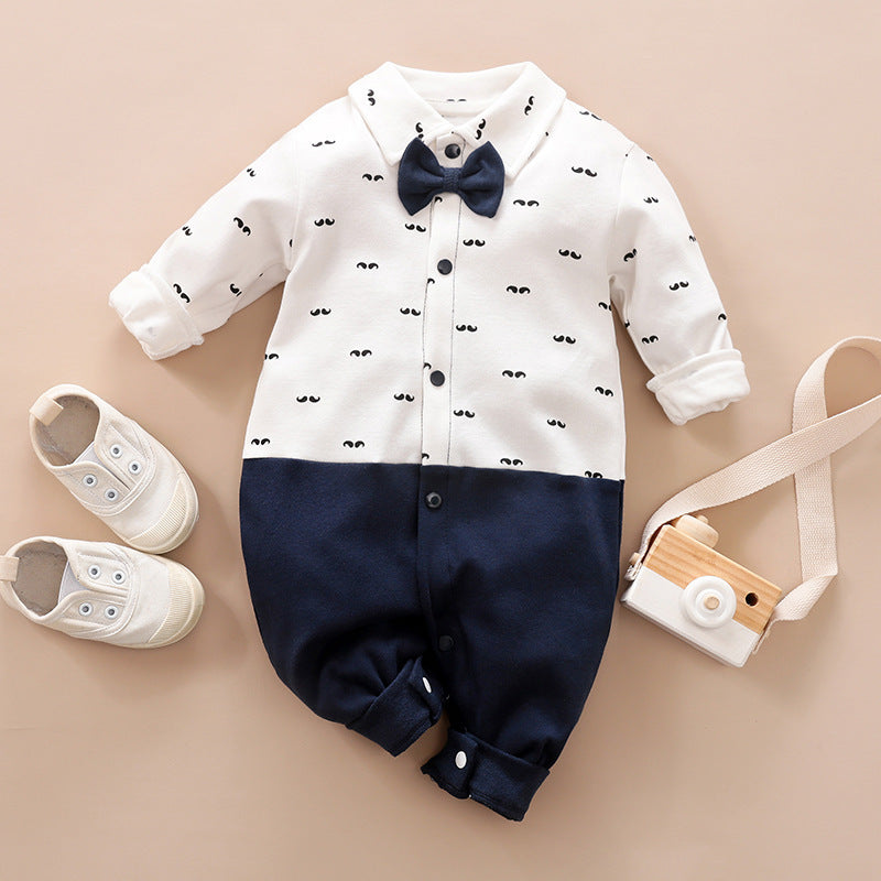 Long-sleeves Gentleman's Romper  Baby Clothes sariiholidaycouture