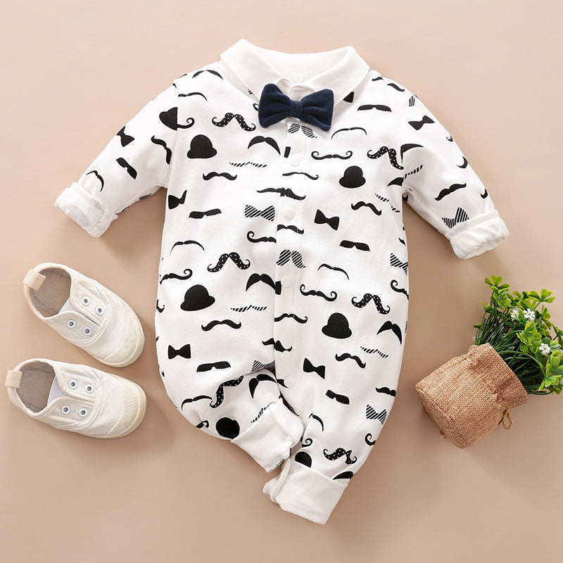 Long-sleeves Gentleman's Romper  Baby Clothes sariiholidaycouture