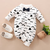 Long-sleeves Gentleman's Romper  Baby Clothes sariiholidaycouture