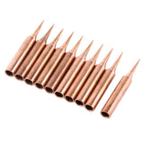 10Pcs Pure Copper Low Temperature Soldering Iron Solder Tips Station Tool 900M-T-I sariiholidaycouture