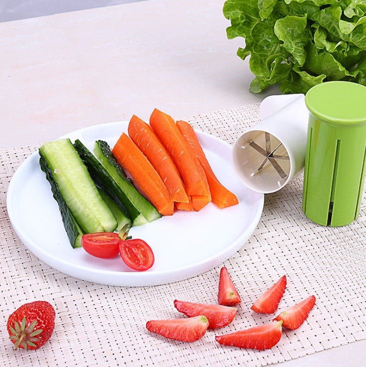 Creative Vegetable Cutters Fruit Kitchen Cucumber Carrot Divider Strawberry Slicer Splitter Kitchen Gadget Accessories sariiholidaycouture