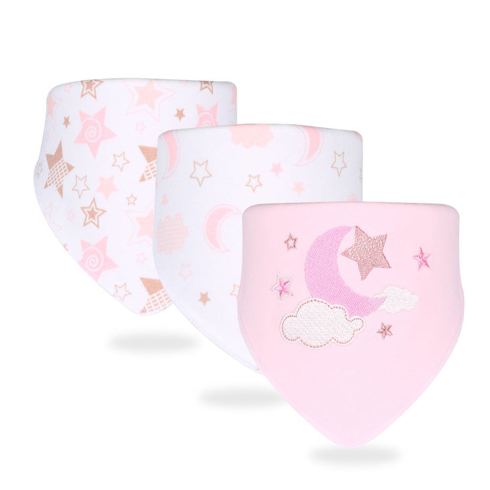 Simple Printed Baby Products Cotton Saliva Towel sariiholidaycouture