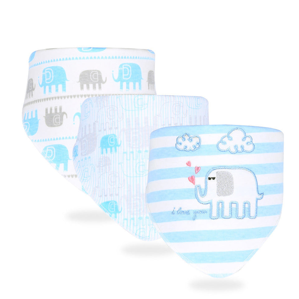 Simple Printed Baby Products Cotton Saliva Towel sariiholidaycouture