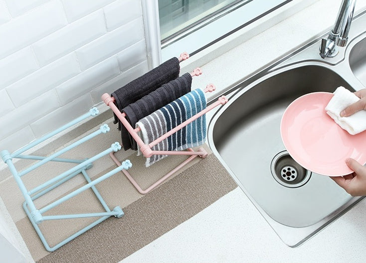 Foldable Dishcloth Shelf Kitchen Accessories Gadget Organizer sariiholidaycouture