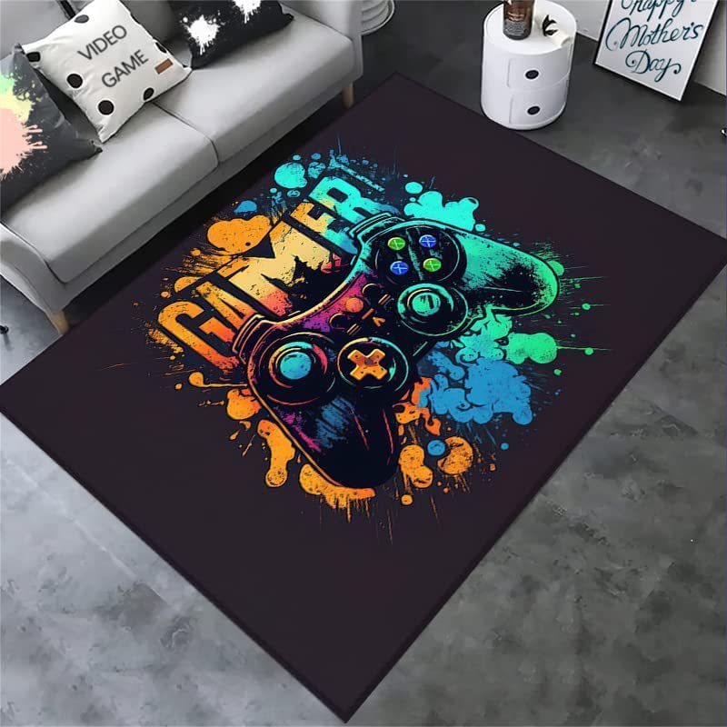 Boy's Room Cloth With E-sports Games Carpet sariiholidaycouture