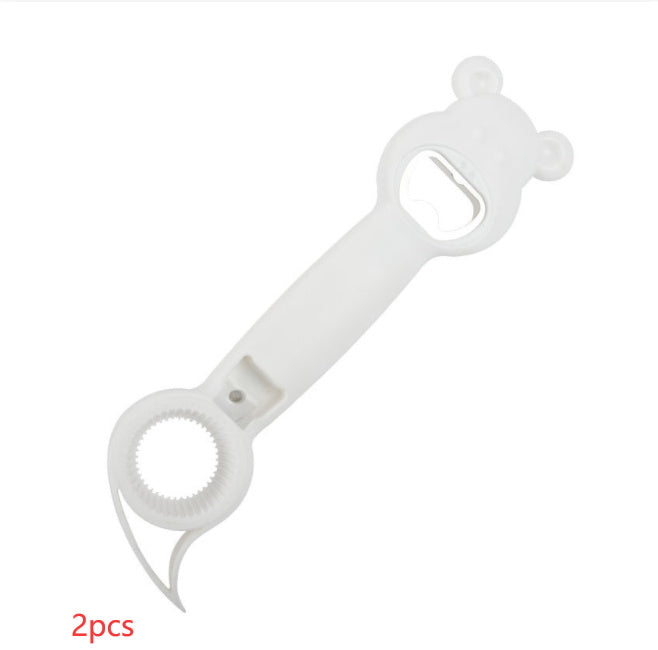 New Cute Multifunction Jar Can Beer Bottle Opener Manual Bottle Opener 4 In 1 Multifunctional Topless Can Opener Kitchen Gadget Bar Tool Accessories sariiholidaycouture