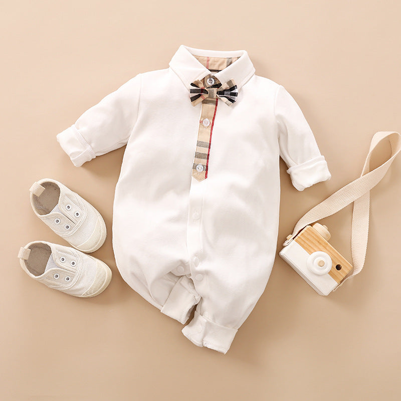 Long-sleeves Gentleman's Romper  Baby Clothes sariiholidaycouture