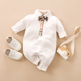Long-sleeves Gentleman's Romper  Baby Clothes sariiholidaycouture