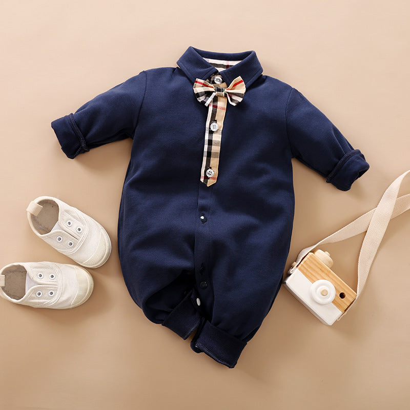 Long-sleeves Gentleman's Romper  Baby Clothes sariiholidaycouture