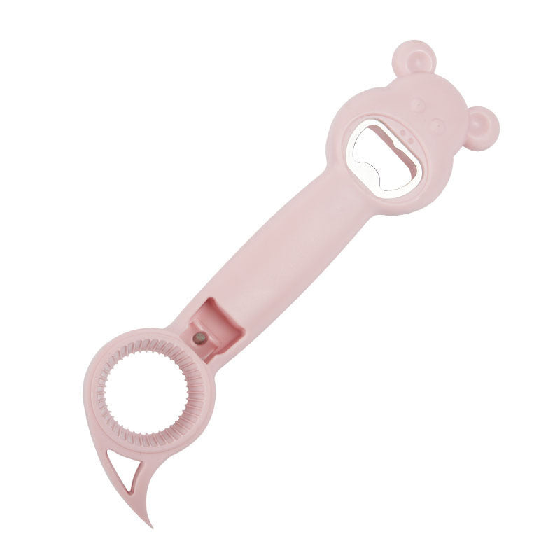 New Cute Multifunction Jar Can Beer Bottle Opener Manual Bottle Opener 4 In 1 Multifunctional Topless Can Opener Kitchen Gadget Bar Tool Accessories sariiholidaycouture