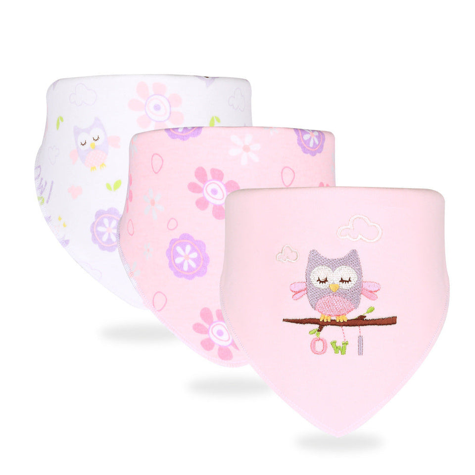 Simple Printed Baby Products Cotton Saliva Towel sariiholidaycouture