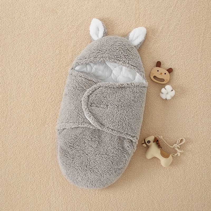 Maternal And Infant Products Newborn Lamb Velvet Quilt Baby Quilt Autumn And Winter Thickened Split-Leg Sleeping Bag Baby Quilt eprolo