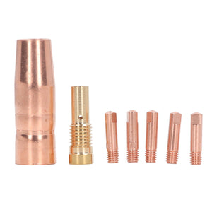 MIG Welding Gun Accessory Flux Core Gasless 0.9mm 0.035in Brass Nozzle Tips Kit Equipment for Century FC90 80GL sariiholidaycouture