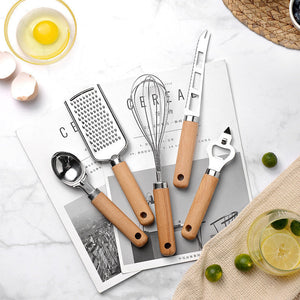 Creative Kitchen Gadget Wooden Handle sariiholidaycouture