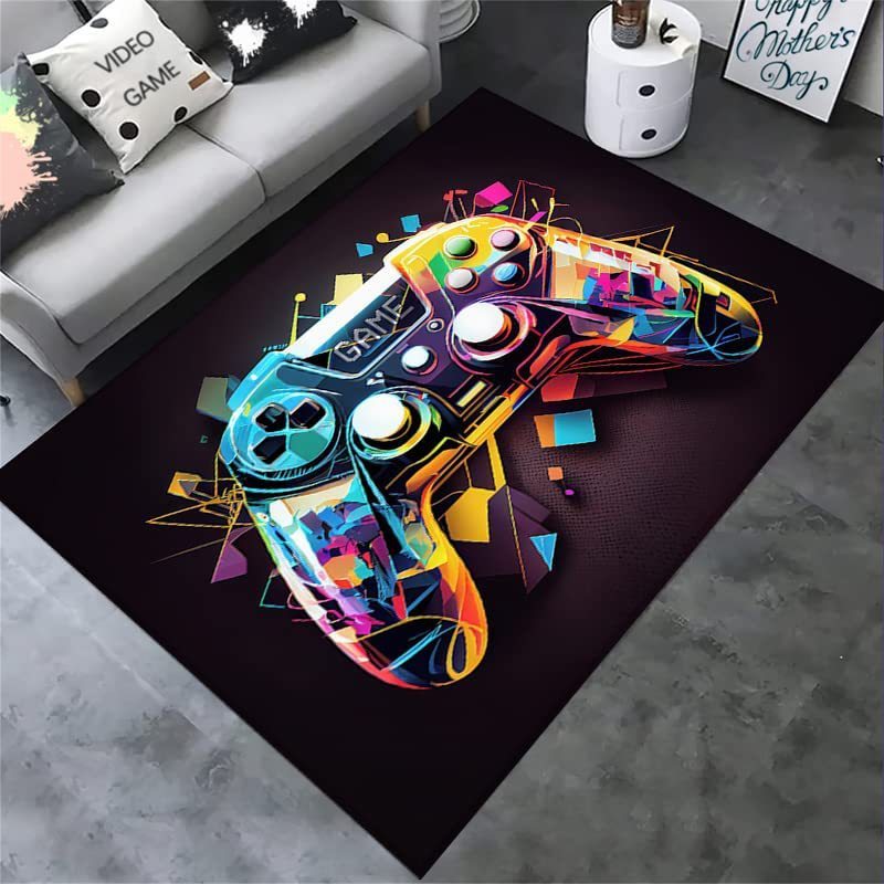 Boy's Room Cloth With E-sports Games Carpet sariiholidaycouture