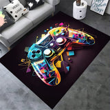 Boy's Room Cloth With E-sports Games Carpet sariiholidaycouture