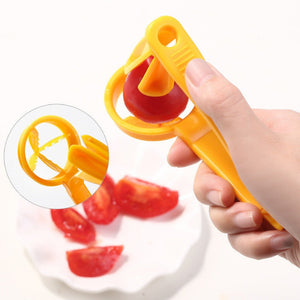 Tomato Slicer Cutter Grape Tools Cherry Kitchen Pizza Fruit Splitter Artifact Small Tomatoes Accessories Manual Cut Gadget sariiholidaycouture