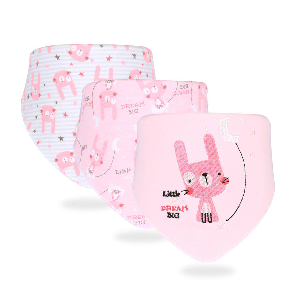Simple Printed Baby Products Cotton Saliva Towel sariiholidaycouture