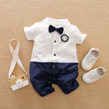 Long-sleeves Gentleman's Romper  Baby Clothes sariiholidaycouture