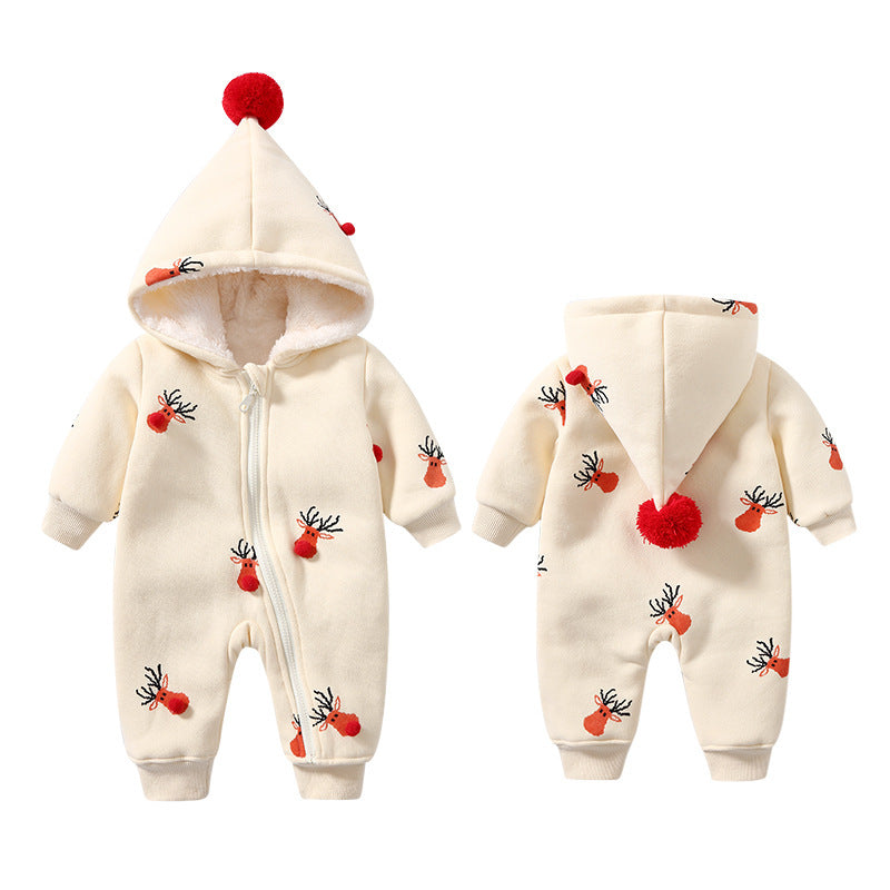 Khaki Padded Warm Baby Clothes sariiholidaycouture