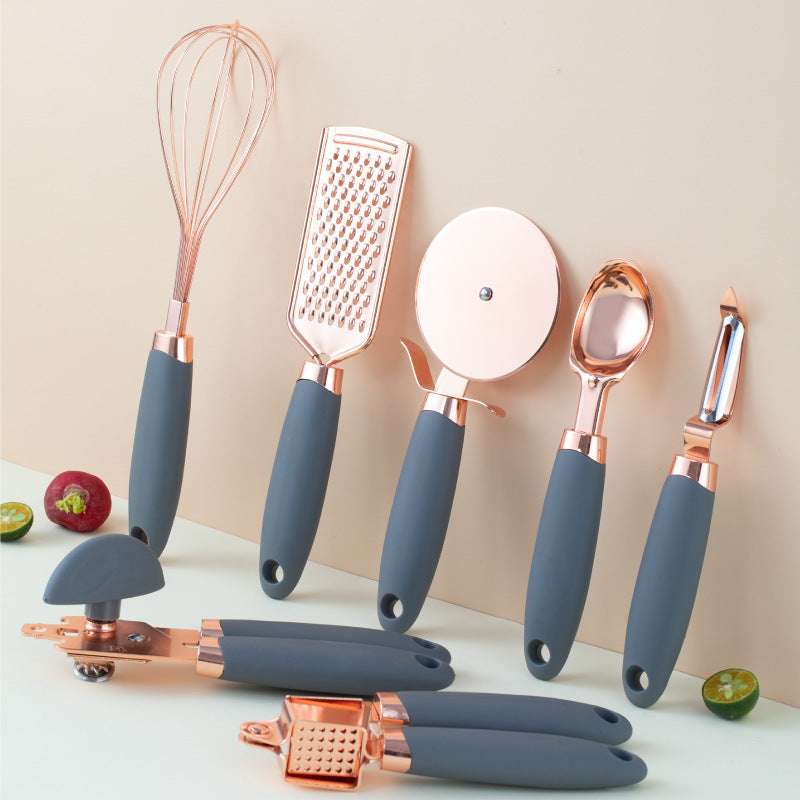 Kitchen Household Peeler Gadget Copper Plating Set sariiholidaycouture