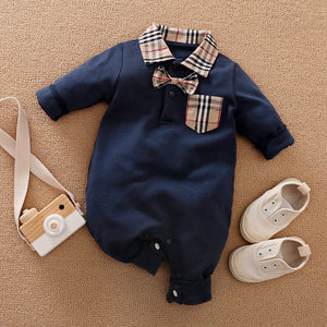Long-sleeves Gentleman's Romper  Baby Clothes sariiholidaycouture