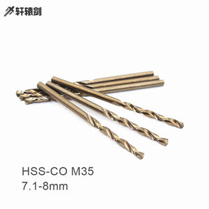 1PC  7.1 7.2 7.3 7.4 7.5 7.6 7.7 7.8 7.9 8.0 mm HSS-CO M35 High Speed Coated Twist Drill Bit CNC Lathe Tool sariiholidaycouture
