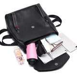 Fashion Thread Women Backpack Designer Genuine Leather Backpack Female Large Capacity Bookbag Simple Back Pack Mochila Feminina sariiholidaycouture