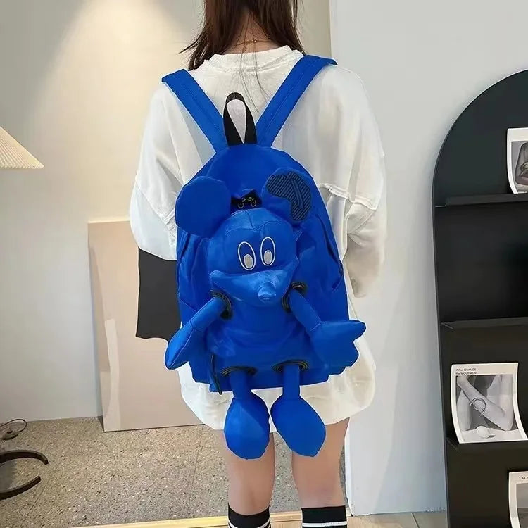 2024 Cute Girl Doll Design Mickey Backpack Junior High School Student College Student Backpack Crossbudents High Beauty Backpack sariiholidaycouture
