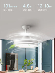 Modern Electric Living Room Chandelier Fan sariiholidaycouture