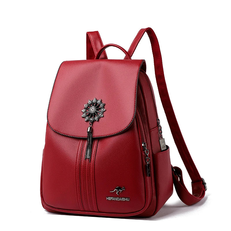 Fashion Tassel Back Pack Women High Quality Designer Backpack Brand Ladies Rucksack Travel Bagpack Large Capacity School Bags sariiholidaycouture