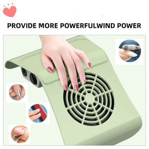 80W Nail Dust Collector With Two Fans Vacuum Cleaner Manicure Machine Tools Strong Power Nail Art Tool Nail Vacuum Cleaner sariiholidaycouture