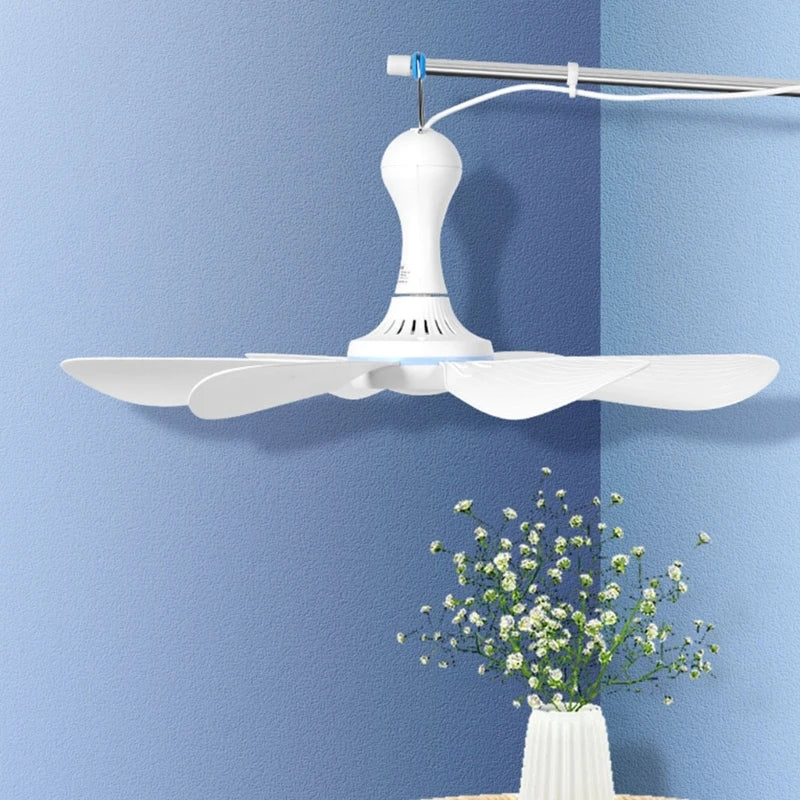 20Inches 12V 8W Ceiling Fan Tent Fan Ceiling Fan 6 Leaves for Outdoor Camping Dropshipping sariiholidaycouture