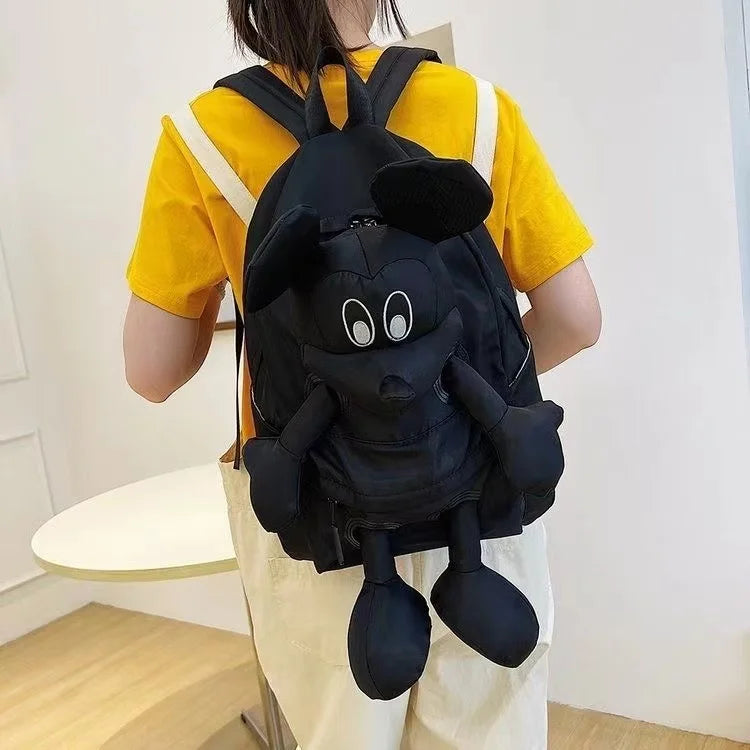 2024 Cute Girl Doll Design Mickey Backpack Junior High School Student College Student Backpack Crossbudents High Beauty Backpack sariiholidaycouture
