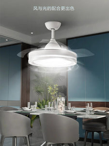 Modern Electric Living Room Chandelier Fan sariiholidaycouture