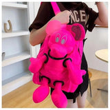 2024 Cute Girl Doll Design Mickey Backpack Junior High School Student College Student Backpack Crossbudents High Beauty Backpack sariiholidaycouture