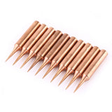 10Pcs Pure Copper Low Temperature Soldering Iron Solder Tips Station Tool 900M-T-I sariiholidaycouture