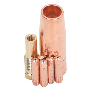 MIG Welding Gun Accessory Flux Core Gasless 0.9mm 0.035in Brass Nozzle Tips Kit Equipment for Century FC90 80GL sariiholidaycouture
