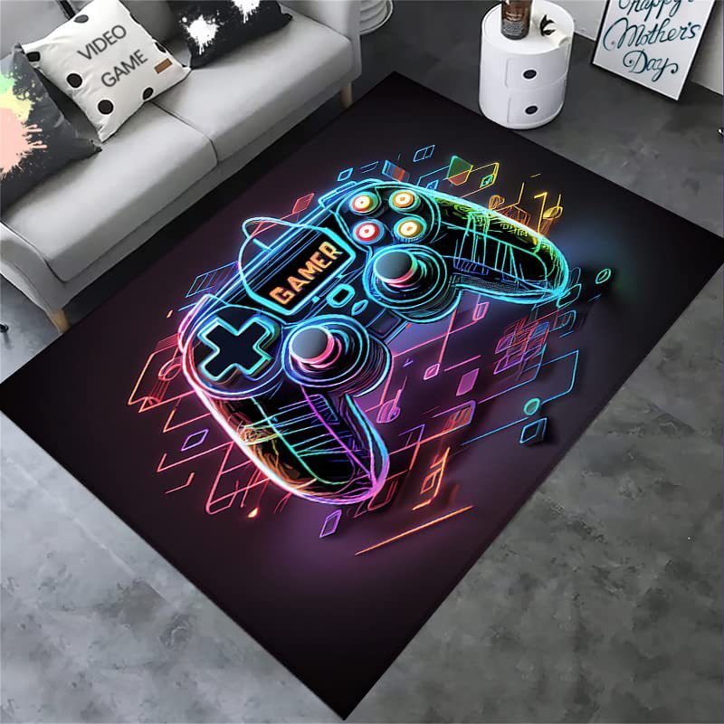 Boy's Room Cloth With E-sports Games Carpet sariiholidaycouture