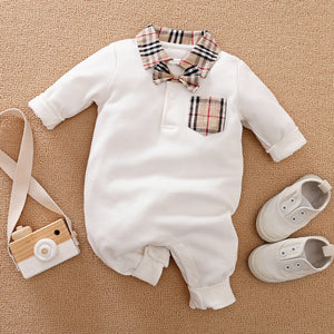 Long-sleeves Gentleman's Romper  Baby Clothes sariiholidaycouture
