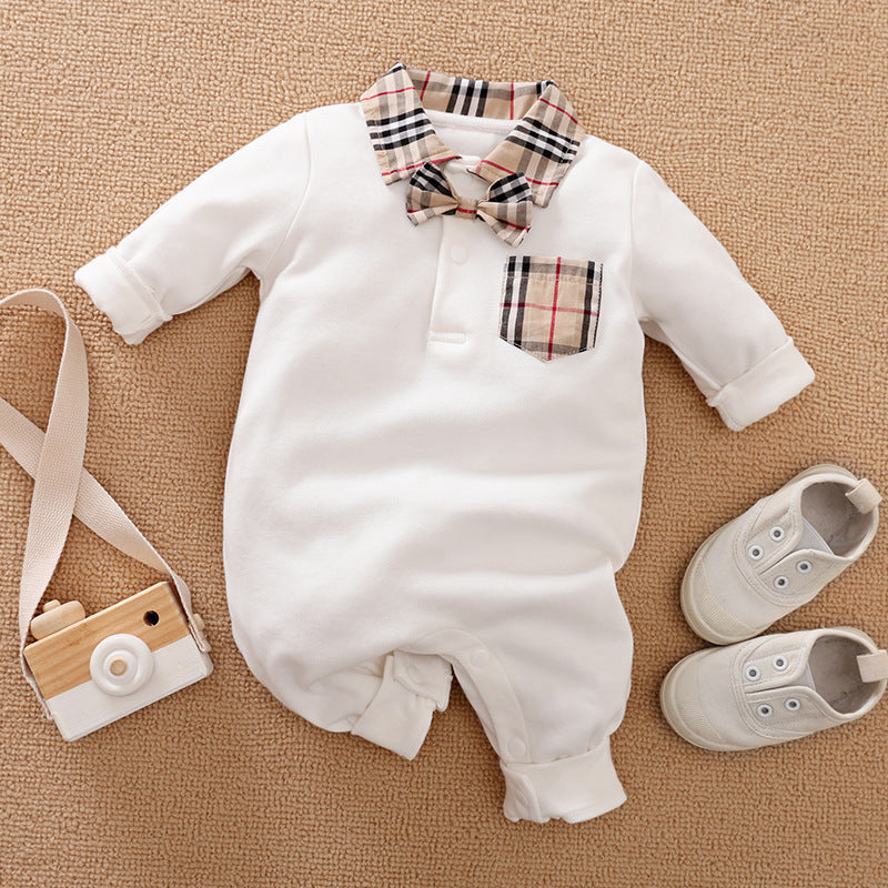 Long-sleeves Gentleman's Romper  Baby Clothes sariiholidaycouture